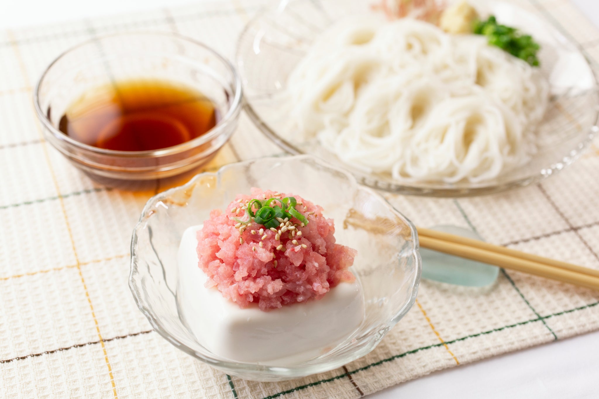 冷奴と素麺